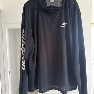 Snap Black Polyester Pullover
